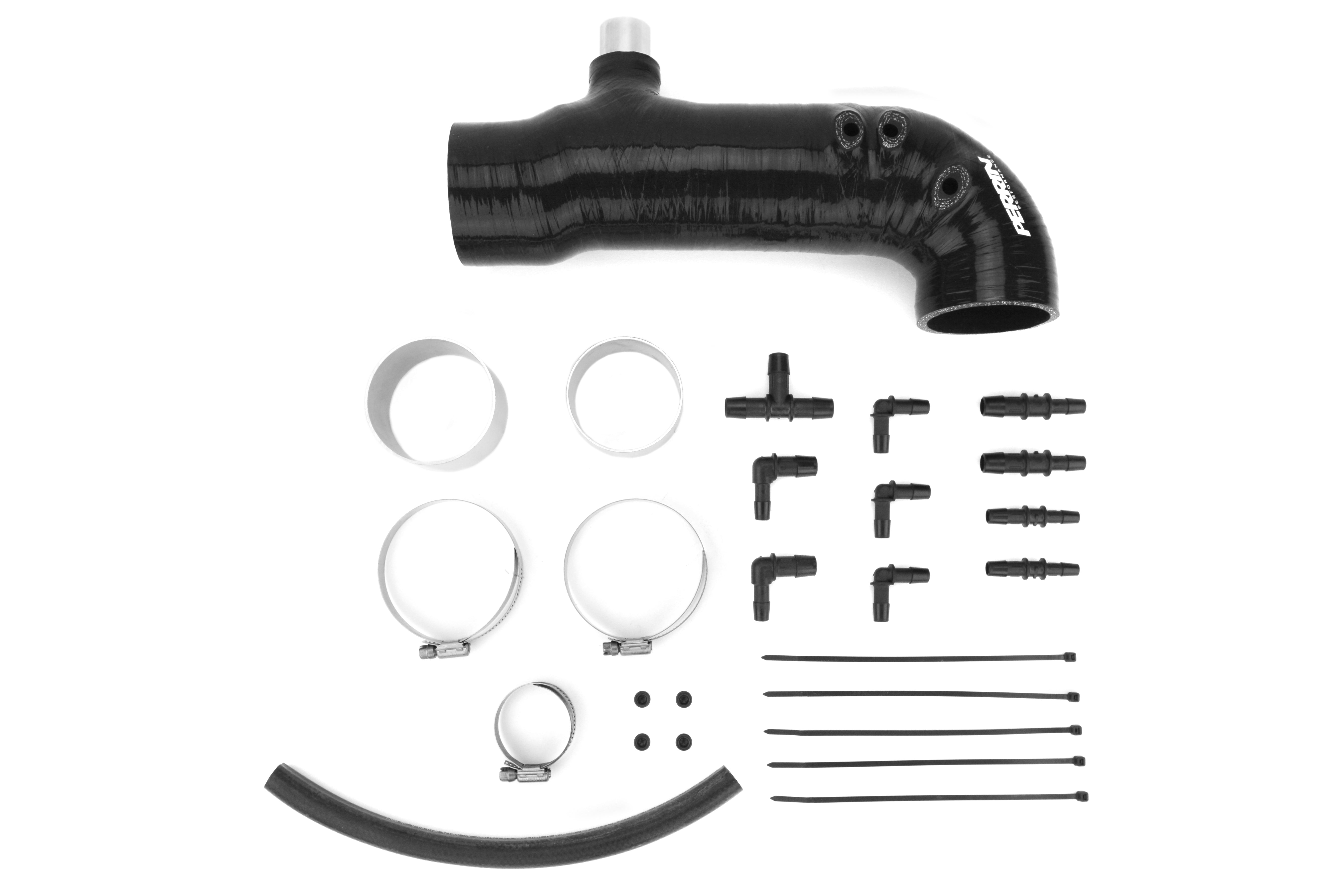 PERRIN Turbo Inlet Hose 3in Black - 2002-2007 Subaru WRX / 2004-2021 STI / 2004-2008 Forester XT